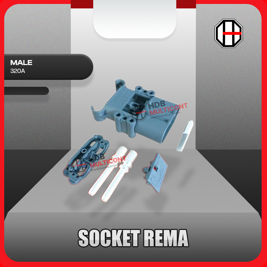 Sparepart Forklift Socket Rema MALE 320A