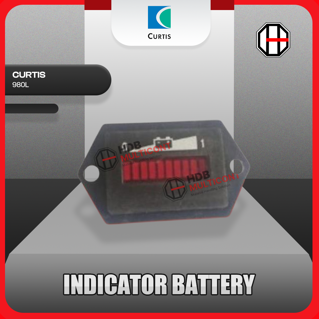 Sparepart Forklift Indicator Battery CURTIS PN 980L